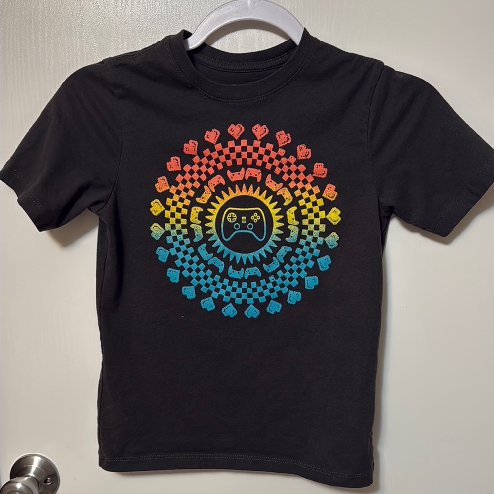 Wonder Nation Colorful Graphic Kids T-Shirt Size 8